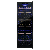 LECAVIST Wine Cabinet - 248 Bottle - Single Zone - Freestanding - Black (LCS240VN1Z1D)