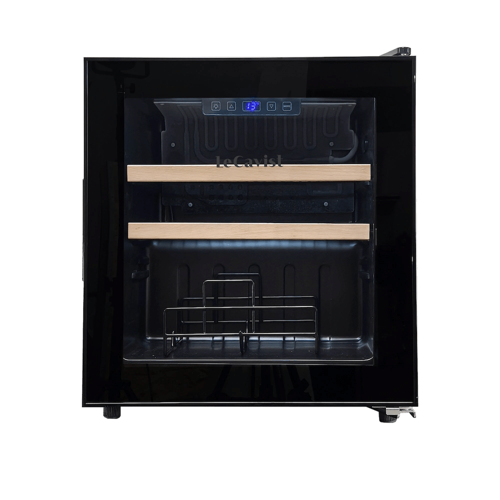LECAVIST 14 Bottle Wine Cabinet Single Zone Black LEK14PV - Freestanding - Lecavist