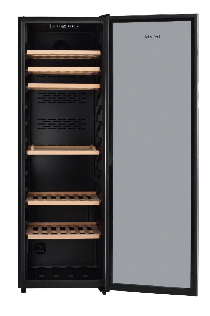 LECAVIST 168 Bottle Wine Cabinet Single Zone Stainless Steel LEK168PVX - Freestanding - Lecavist