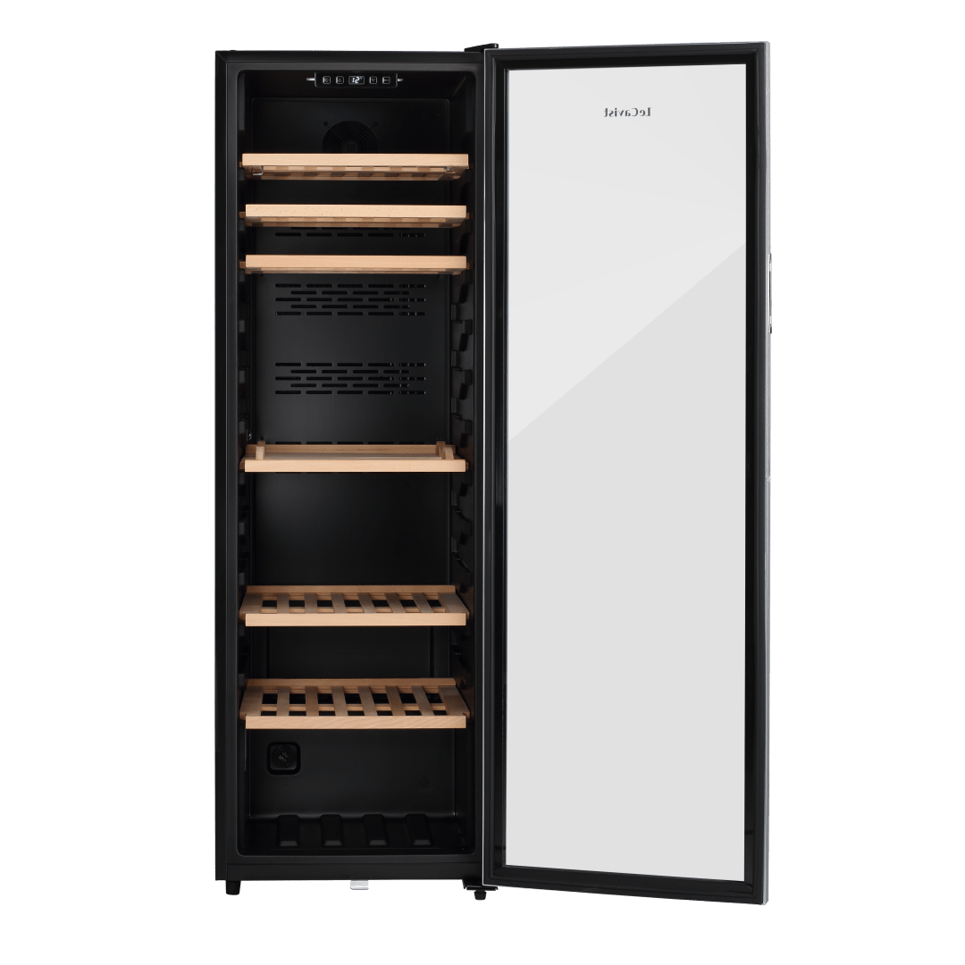 LECAVIST Wine Cabinet - 168 Bottle - Single Zone - Freestanding - Stainless Steel (LEK168PVX) - Freestanding - Lecavist Wine Cabinets