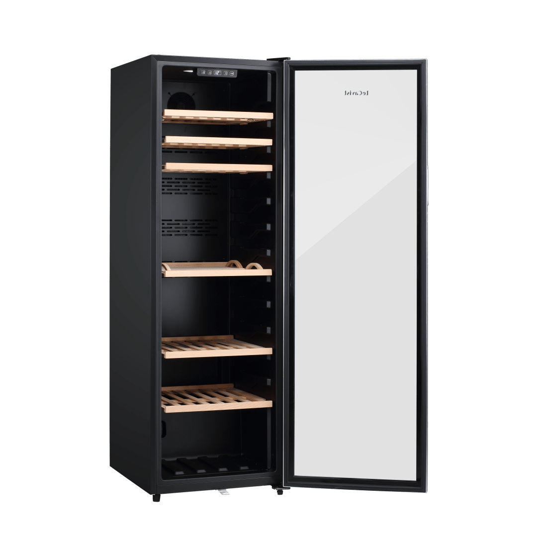 LECAVIST Wine Cabinet - 168 Bottle - Single Zone - Freestanding - Stainless Steel (LEK168PVX) - Freestanding - Lecavist Wine Cabinets