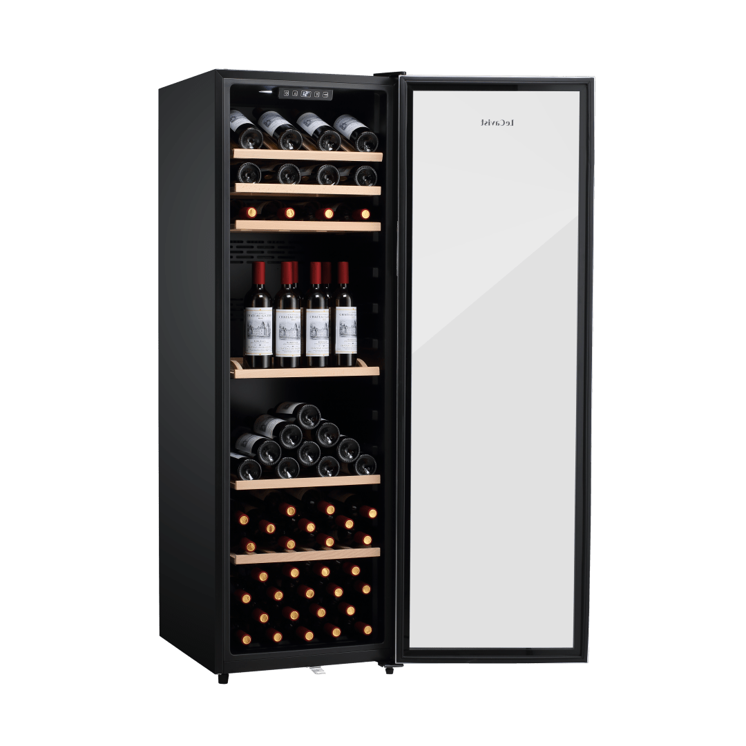 LECAVIST Wine Cabinet - 168 Bottle - Single Zone - Freestanding - Stainless Steel (LEK168PVX) - Freestanding - Lecavist Wine Cabinets