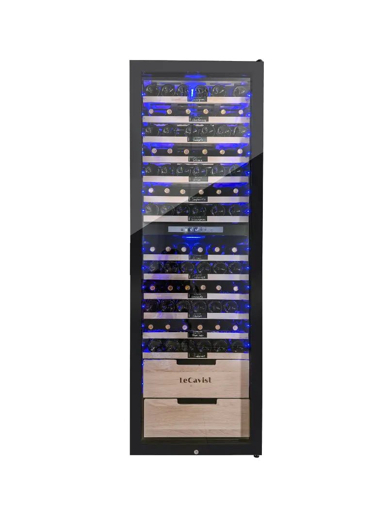 LECAVIST Wine Cabinet - 173 Bottle - Dual Zone - Freestanding (LCS230VN2Z1DFS) - Freestanding - Lecavist AU