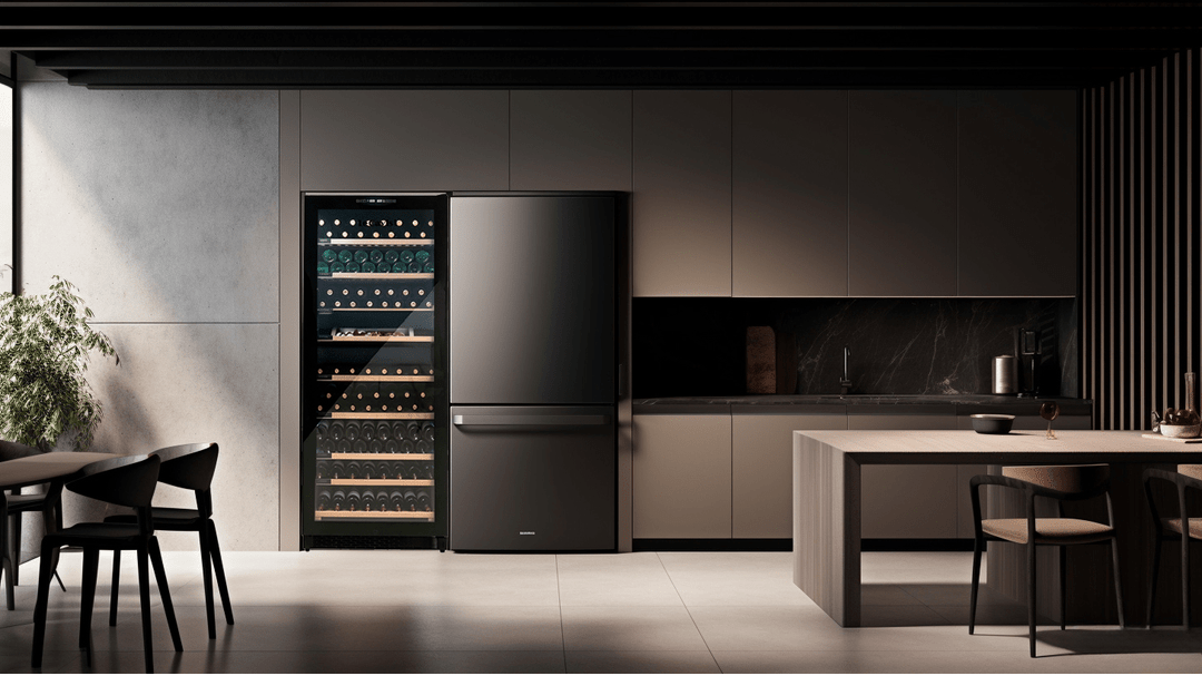 LIFESTYLE: LECAVIST Wine Cabinet - 303 Bottle - Dual Zone - Built-in - Black (LCS300VN2Z1D) - Built-In - LeCavist Wine Cabinets