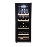 LECAVIST Wine Cabinet - 97 Bottle - Single Zone - Freestanding - Black (LCS100VN)