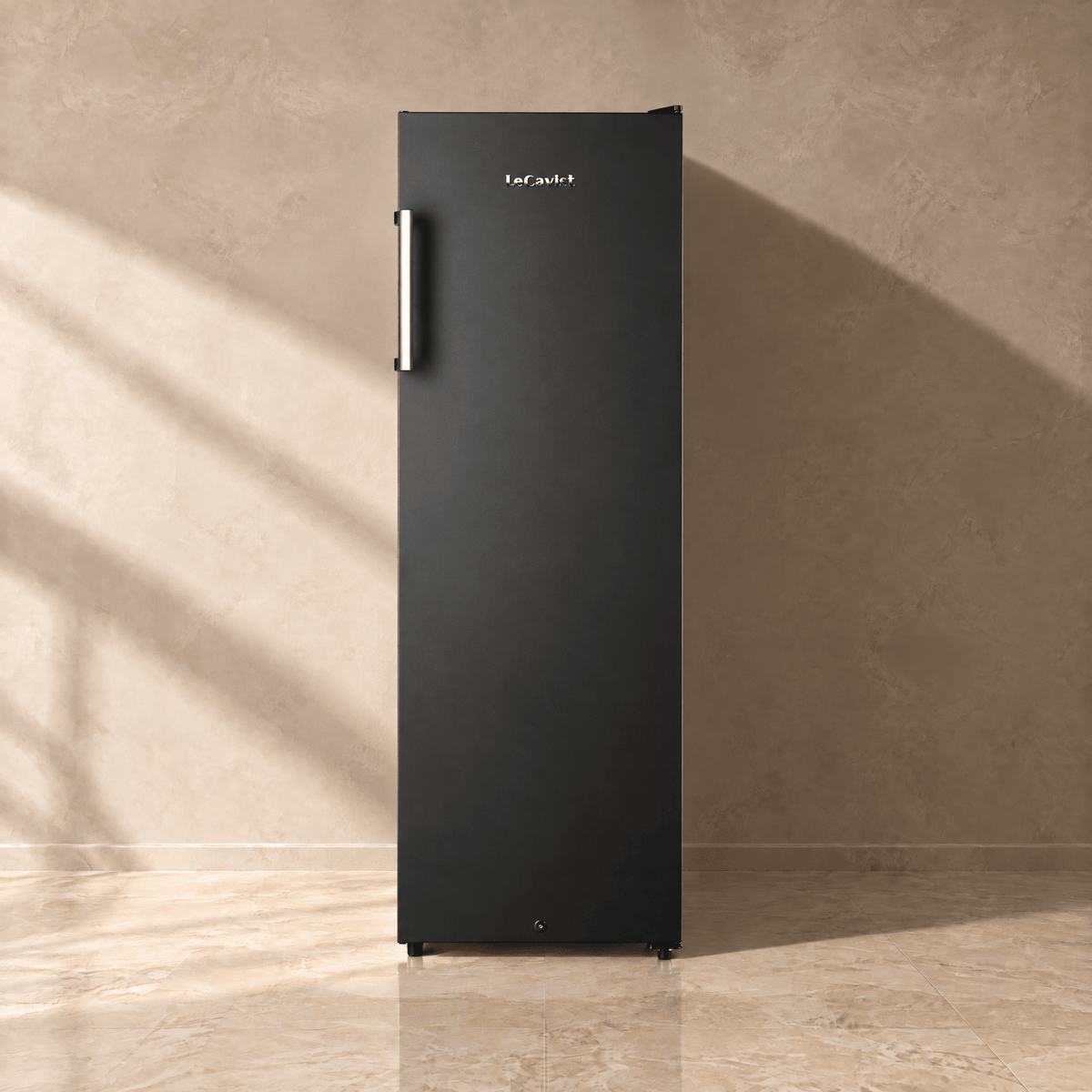 LECAVIST Wine Cellar - 109 Bottle - Single Zone - Freestanding - Black (LKV168PNDXFS) - Freestanding - LeCavist Wine Cabinets
