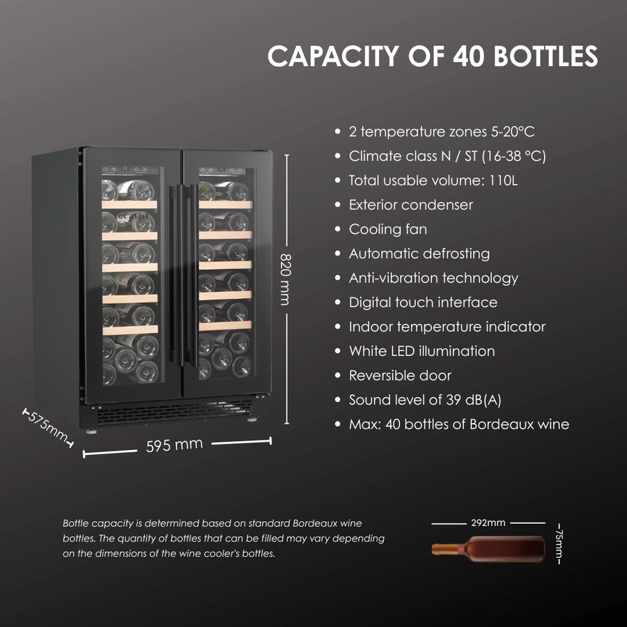 40 Bordeaux Bottle Capacity