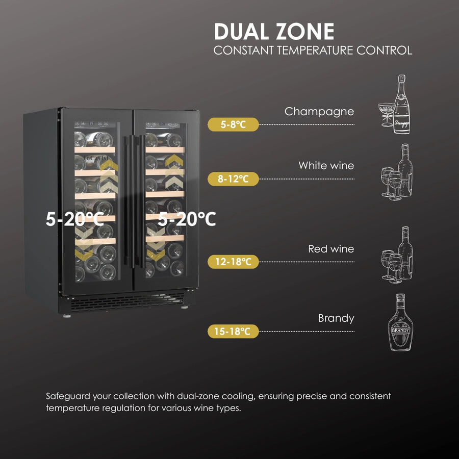 Dual Zone Cooling For Precise Wine Storage