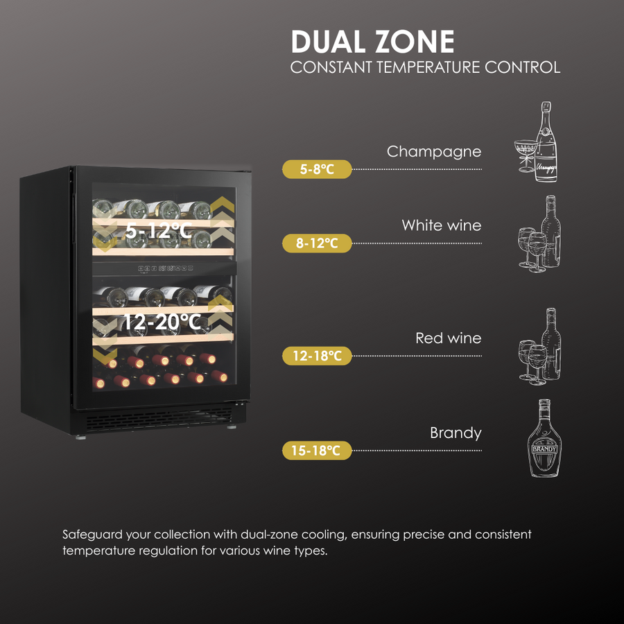 Dual Zone Cooling For Precise Wine Storage