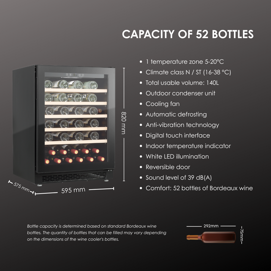 52 Bordeaux Bottle Capacity