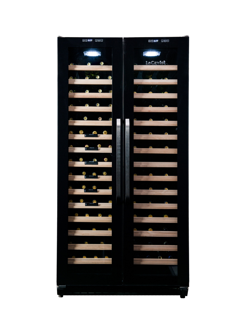 LECAVIST Wine Cabinet - 188 Bottle - Dual Zone Side by Side - Built-in (LCS200VN2Z2D)