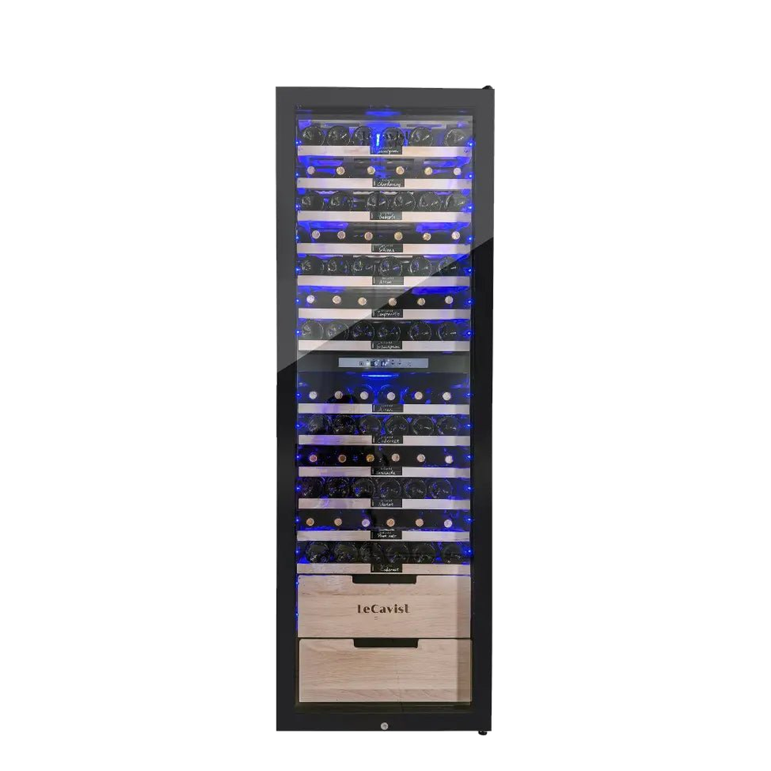 LECAVIST 173 Bottle Wine Cabinet Dual Zone Full Shelves LCS230VN2Z1DFS - Freestanding - Lecavist AU