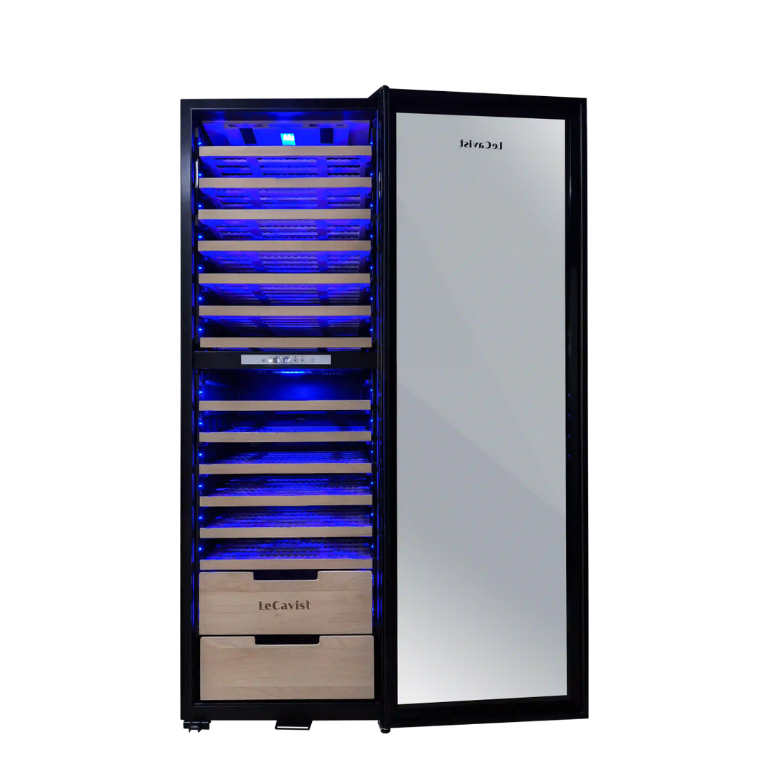 LECAVIST 173 Bottle Wine Cabinet Dual Zone Full Shelves LCS230VN2Z1DFS - Freestanding - Lecavist AU