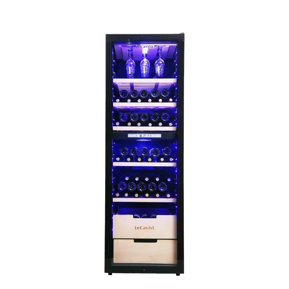 LECAVIST 226 Bottle Wine Cabinet Dual Zone LCS230VN2Z1D - Freestanding - Lecavist AU