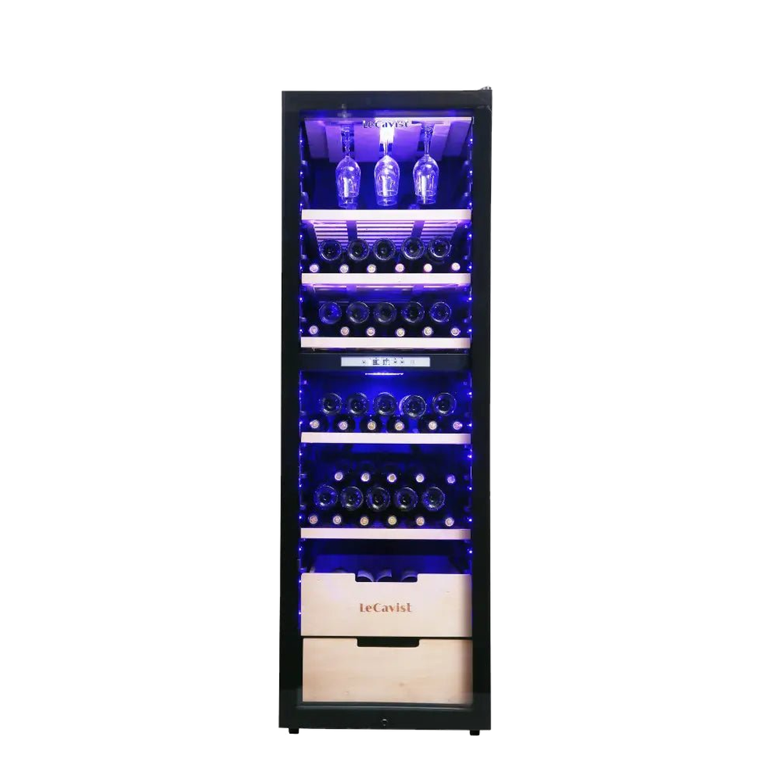 LECAVIST 226 Bottle Wine Cabinet Dual Zone LCS230VN2Z1D - Freestanding - Lecavist AU
