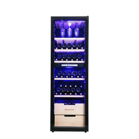 LECAVIST Wine Cabinet - 226 Bottle - Dual Zone - Freestanding - Black (LCS230VN2Z1D)