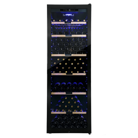 LECAVIST Wine Cabinet - 248 Bottle - Single Zone - Freestanding - Black (LCS240VN1Z1D)