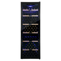 LECAVIST Wine Cabinet - 248 Bottle - Single Zone - Freestanding - Black (LCS240VN1Z1D)