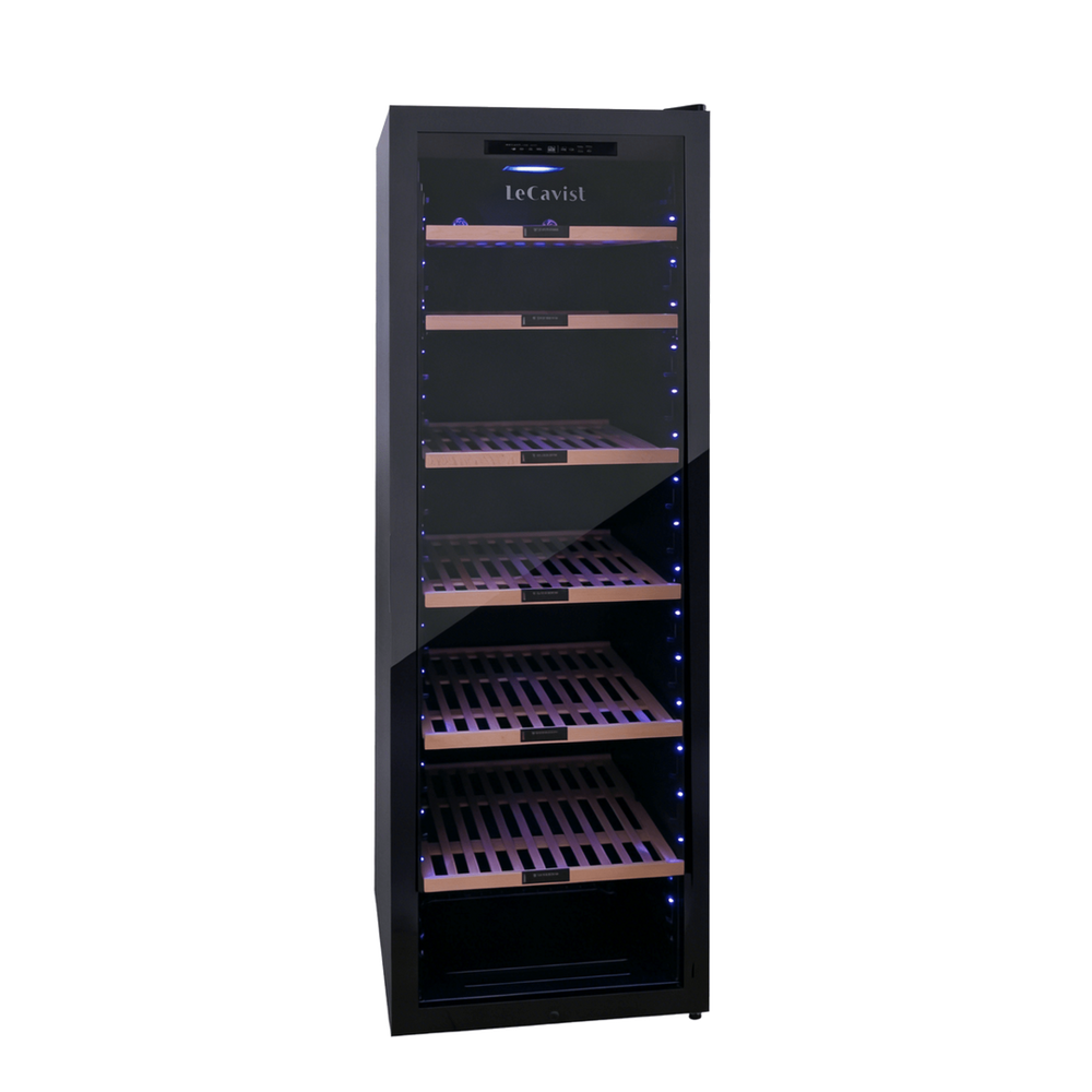 PRODUCT: LECAVIST Wine Cabinet - 248 Bottle - Single Zone - Freestanding - Black (LCS240VN1Z1D) PRE - ORDER - Freestanding - LeCavist Wine Cabinets