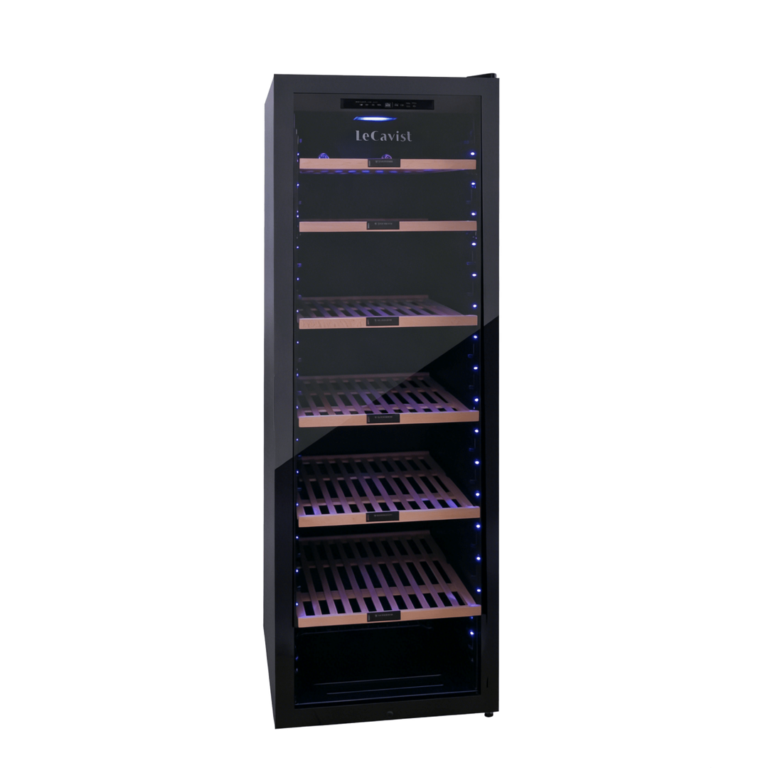 PRODUCT: LECAVIST Wine Cabinet - 248 Bottle - Single Zone - Freestanding - Black (LCS240VN1Z1D) PRE - ORDER - Freestanding - LeCavist Wine Cabinets
