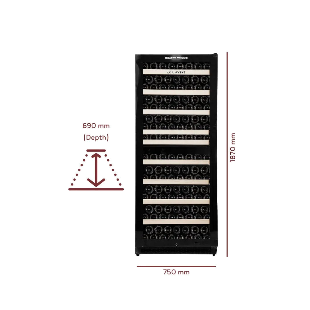 PRODUCT: LECAVIST Wine Cabinet - 303 Bottle - Dual Zone - Built - in (LCS300VN2Z1D) - Built - In - Lecavist AU
