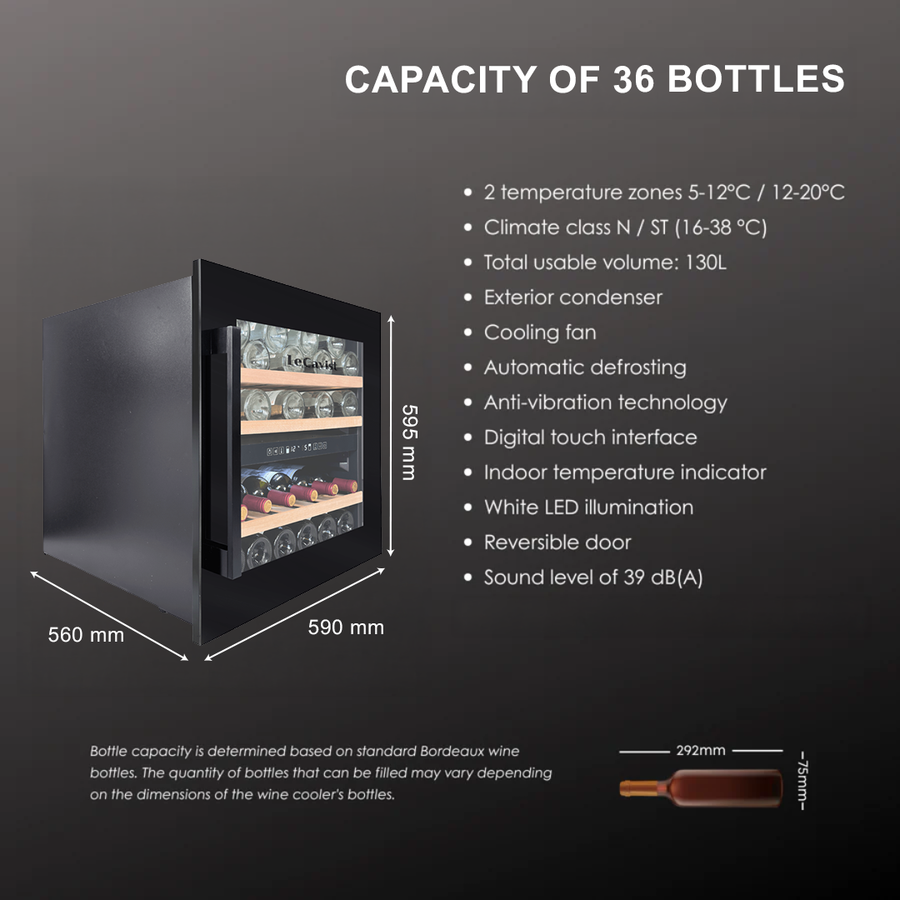 36 Bordeaux Bottle Capacity