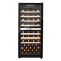 LECAVIST Wine Cabinet - 77 Bottle - Dual Zone - Freestanding - Black (LEK1052ZPVFS)
