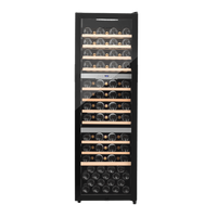 LECAVIST Wine Cabinet - 98 Bottle - Triple Zone - Freestanding - Black (LEK1403ZPVFS)