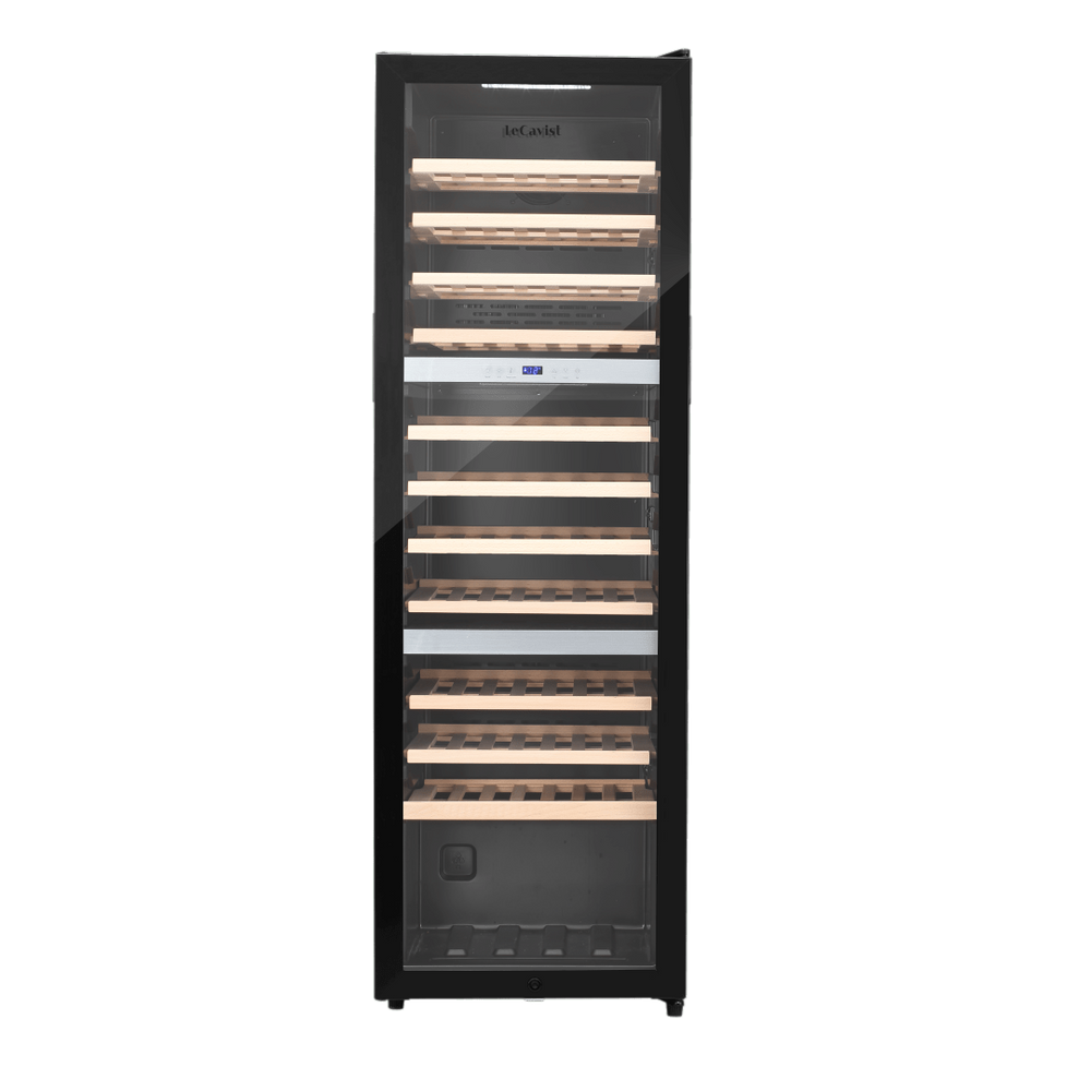 PRODUCT: LECAVIST Wine Cabinet - 98 Bottle - Triple Zone - Freestanding - Black (LEK1403ZPVFS) - Freestanding - Lecavist Wine Cabinets