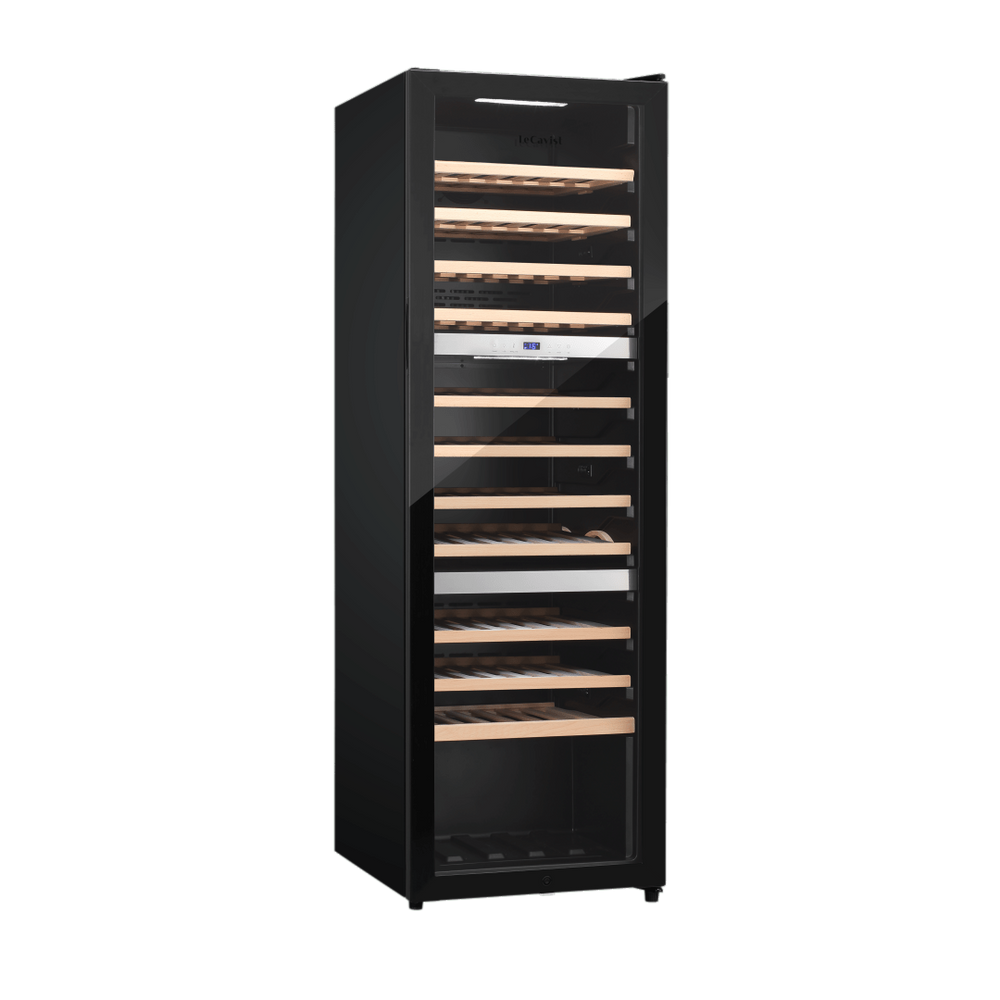 PRODUCT: LECAVIST Wine Cabinet - 98 Bottle - Triple Zone - Freestanding - Black (LEK1403ZPVFS) - Freestanding - Lecavist Wine Cabinets