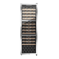 LECAVIST Wine Cabinet - 98 Bottle - Triple Zone - Freestanding - Stainless Steel (LEK1403ZPVXFS)