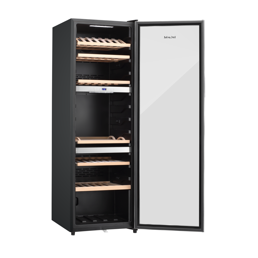 LECAVIST Wine Cabinet Duo- 280 Bottle (2 x 140) - Triple Zone - Freestanding - Stainless Steel (LEK1403ZPVXX2)