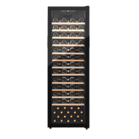 LECAVIST Wine Cabinet - 109 Bottle - Single Zone - Freestanding - Black (LEK168PVFS)