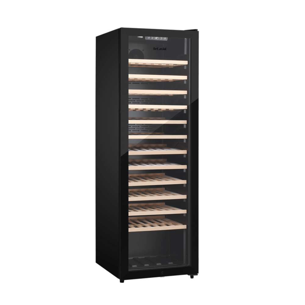 PRODUCT: LECAVIST Wine Cabinet - 109 Bottle - Single Zone - Freestanding - Black (LEK168PVFS) - Freestanding - Lecavist Wine Cabinets