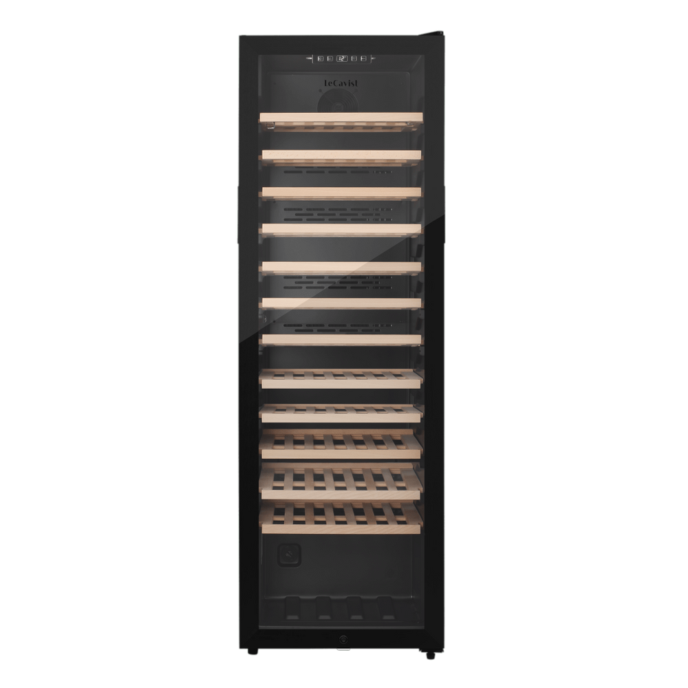 PRODUCT: LECAVIST Wine Cabinet - 109 Bottle - Single Zone - Freestanding - Black (LEK168PVFS) - Freestanding - Lecavist Wine Cabinets
