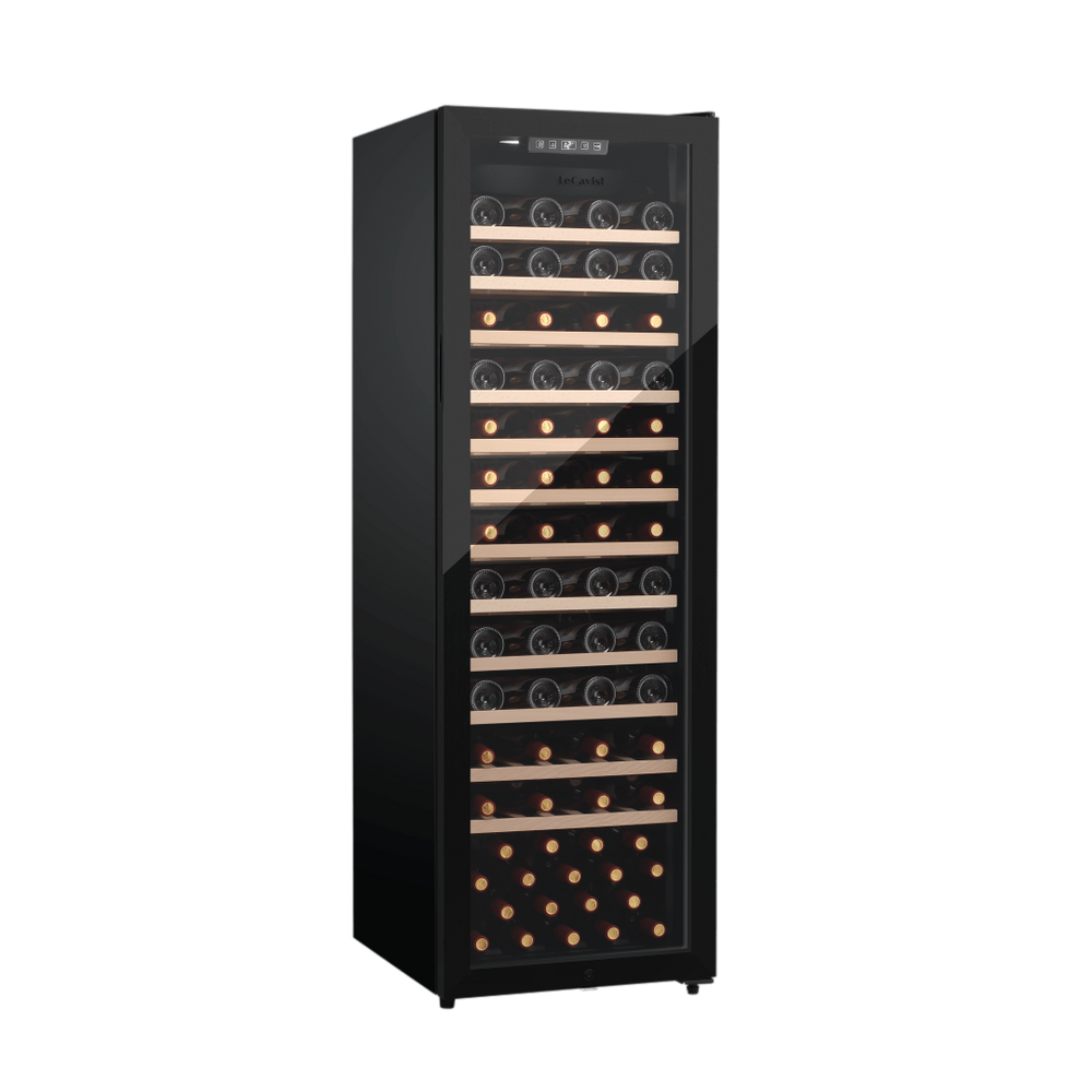PRODUCT: LECAVIST Wine Cabinet - 109 Bottle - Single Zone - Freestanding - Black (LEK168PVFS) - Freestanding - Lecavist Wine Cabinets