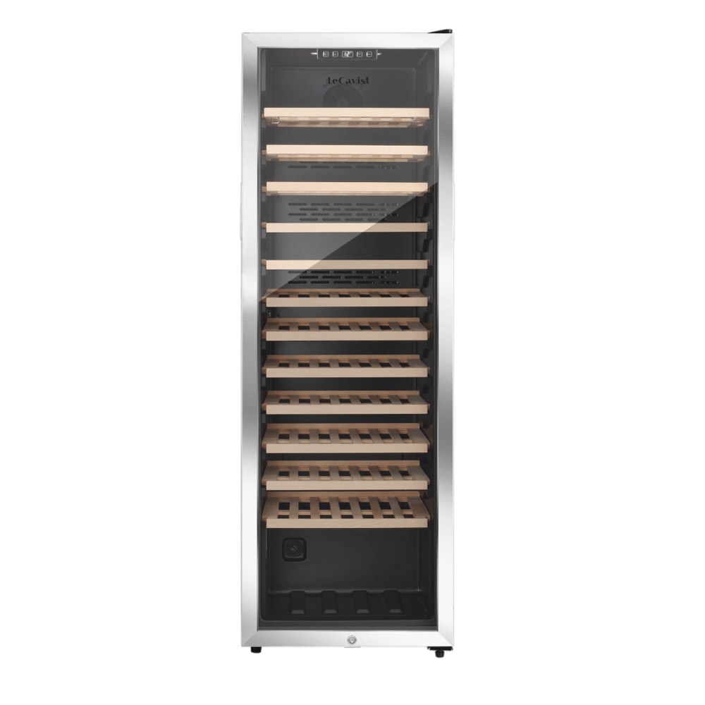 PRODUCT: LECAVIST Wine Cabinet - 109 Bottle - Single Zone - Freestanding - Stainless Steel (LEK168PVXFS) - Freestanding - Lecavist Wine Cabinets
