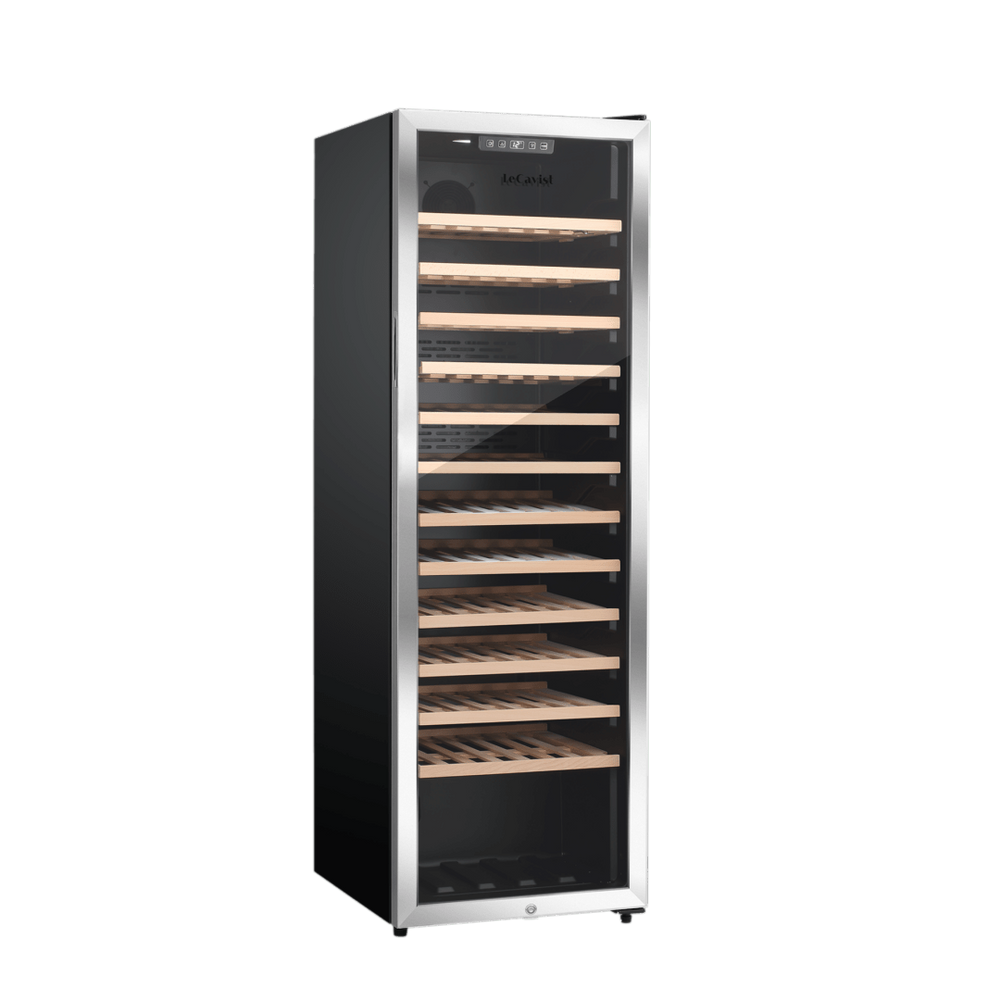 PRODUCT: LECAVIST Wine Cabinet - 109 Bottle - Single Zone - Freestanding - Stainless Steel (LEK168PVXFS) - Freestanding - Lecavist Wine Cabinets