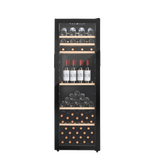 LECAVIST Wine Cabinet - 168 Bottle - Single Zone - Freestanding - Black (LEK168PV)