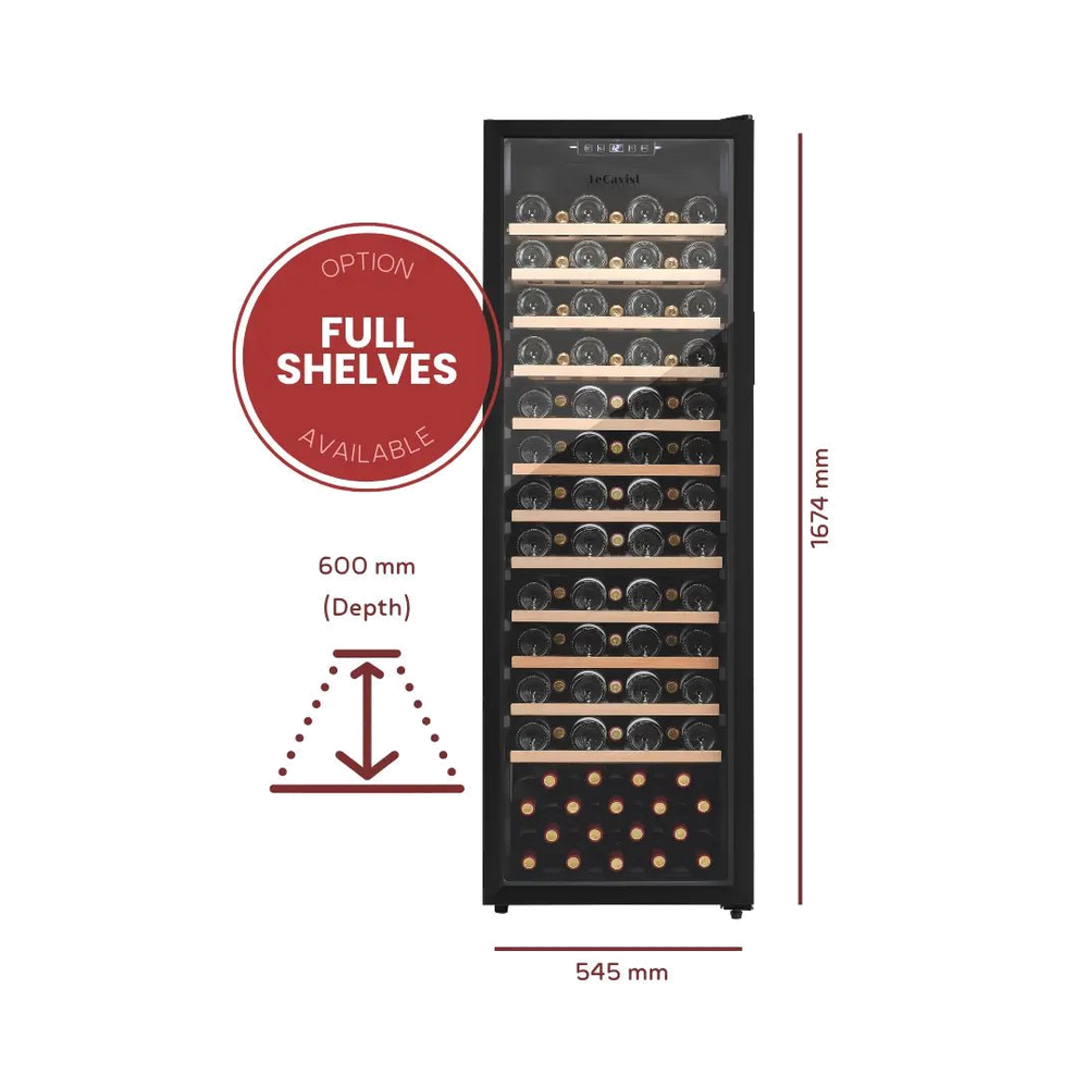 PRODUCT: LECAVIST 168 Bottle Wine Cabinet LEK168PV