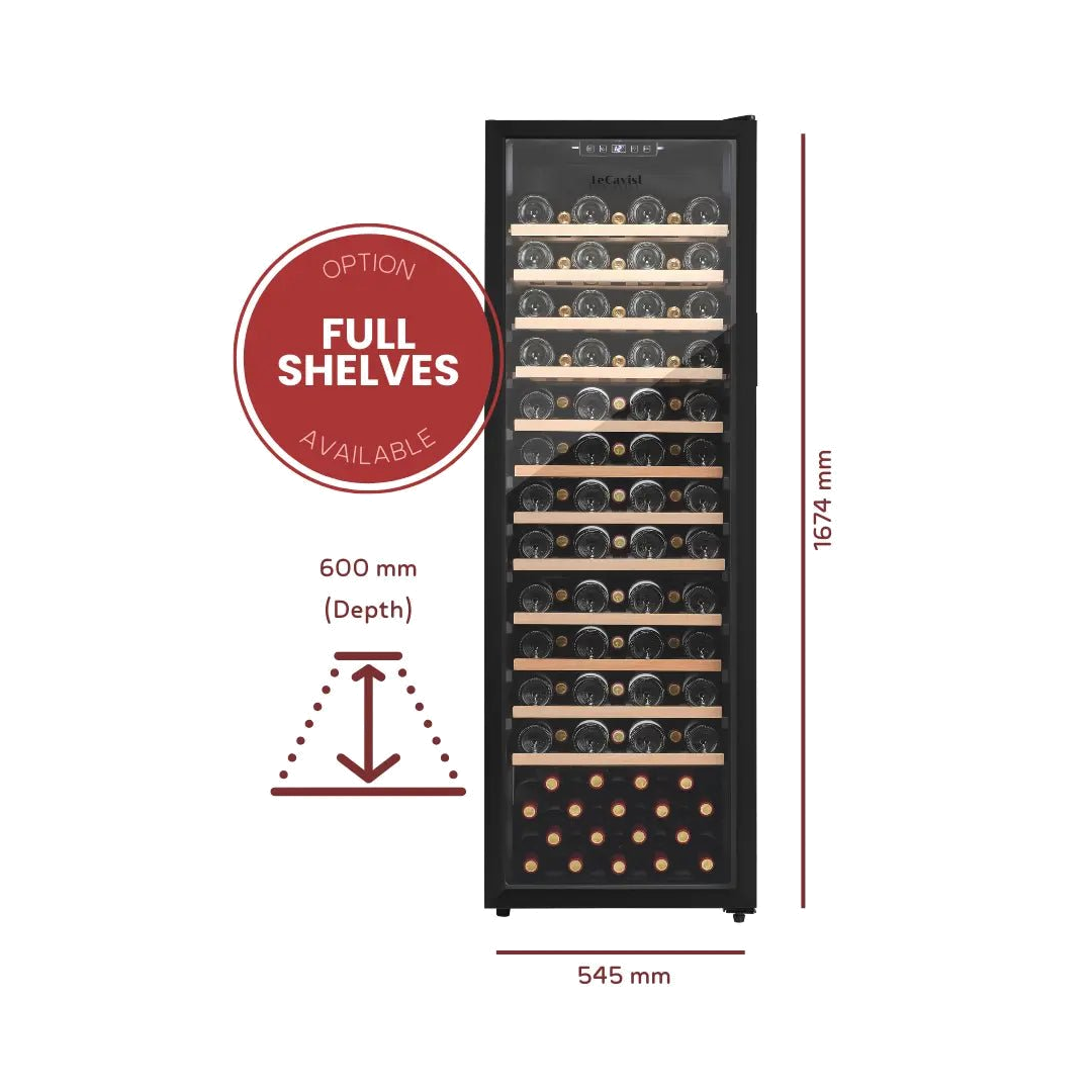 DETAILS: LECAVIST 168 Bottle Wine Cabinet LEK168PV