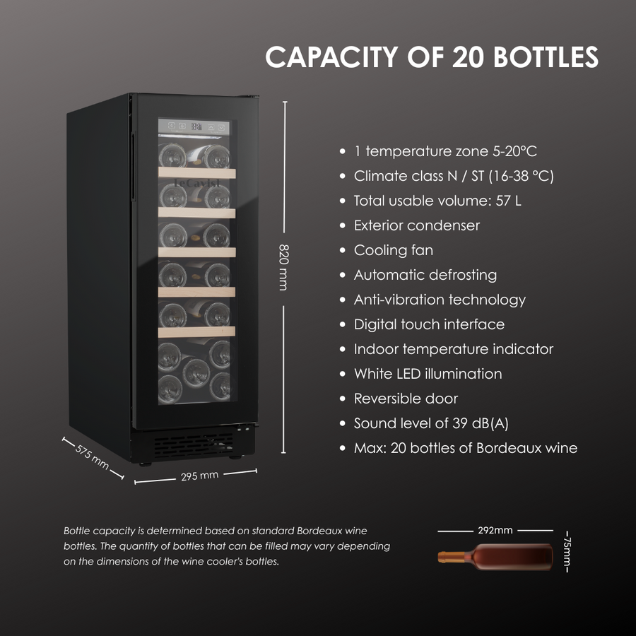20 Bordeaux Bottle Capacity