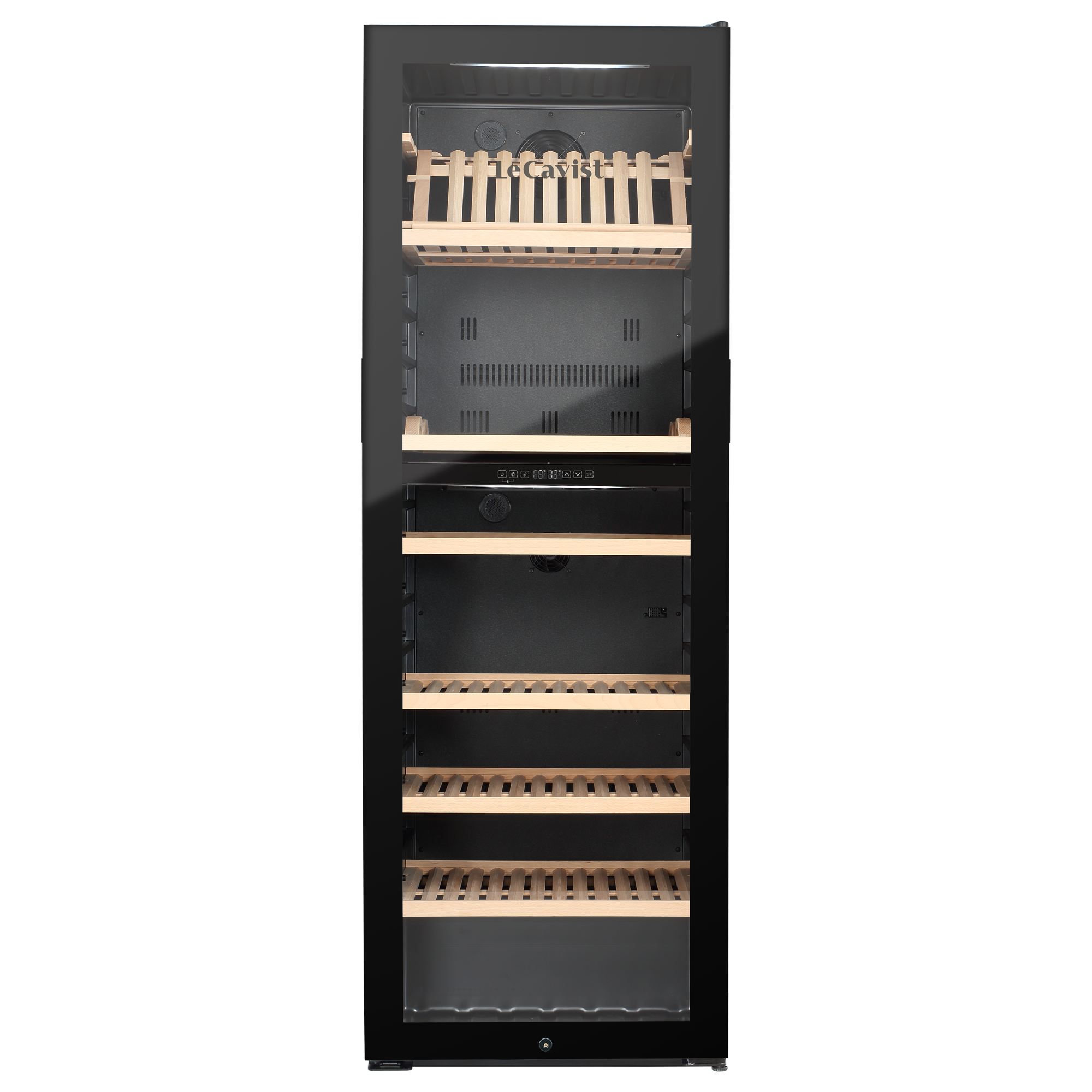 LECAVIST Wine Cabinet - 268 Bottle - Dual Zone - Freestanding - Black (LJ268VN2Z)