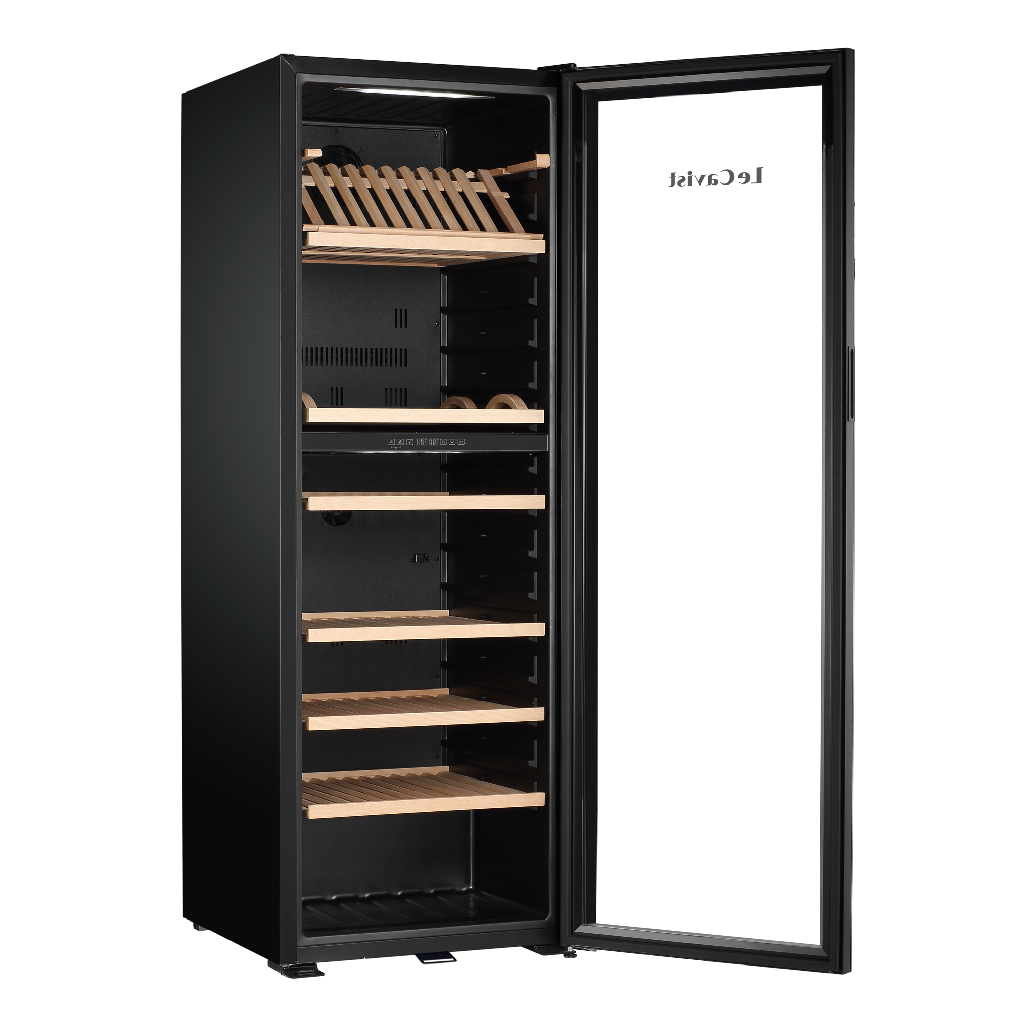 LECAVIST Wine Cabinet - 268 Bottle - Dual Zone - Freestanding - Black (LJ268VN2Z)