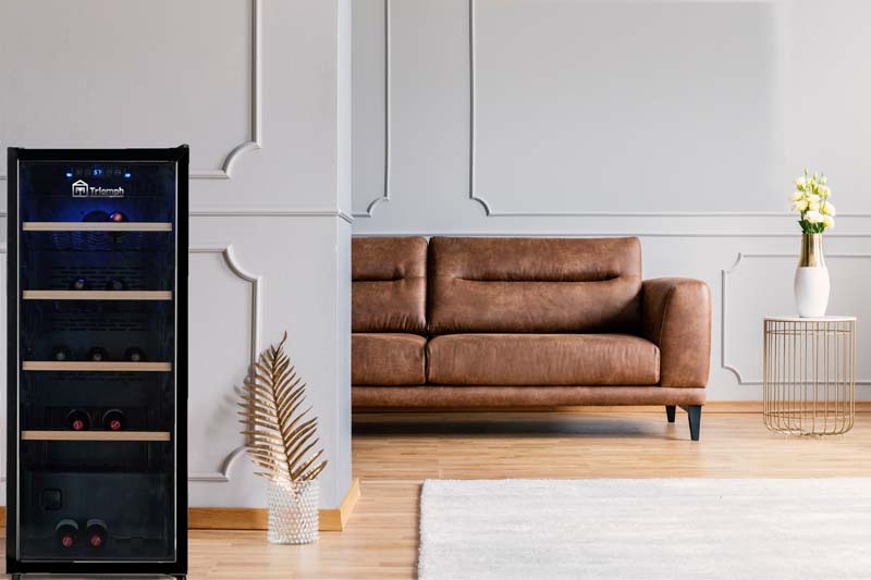 Triomph 116 Bottle Wine Fridge Single Zone Black TKS116VN Lecavist