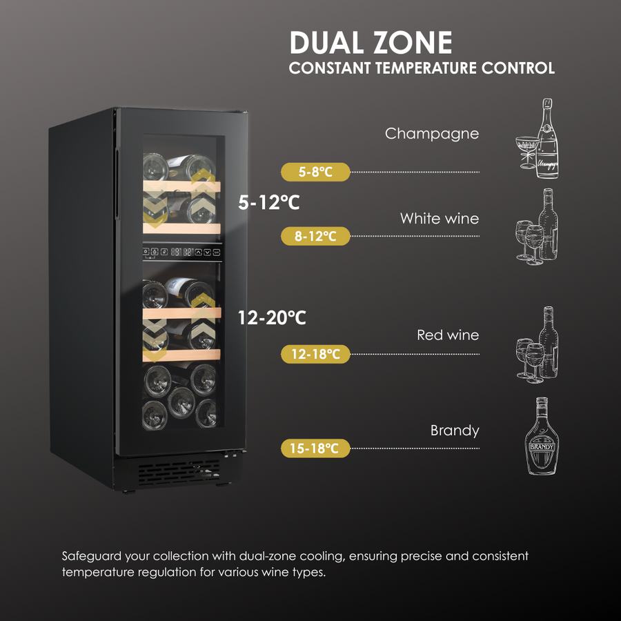 Dual Zone Cooling For Precise Wine Storage