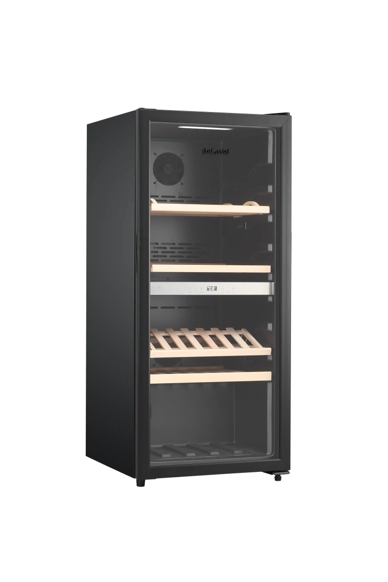 LECAVIST 105 Bottle Wine Cabinet Dual Zone Black LEK1052ZPV - Freestanding - Lecavist
