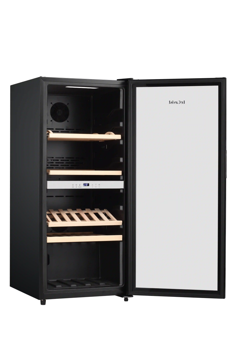 LECAVIST 105 Bottle Wine Cabinet Dual Zone Black LEK1052ZPV - Freestanding - Lecavist
