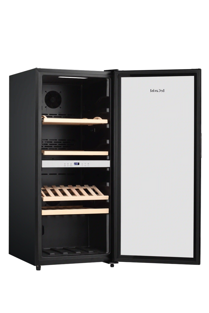 LECAVIST 105 Bottle Wine Cabinet Dual Zone Black LEK1052ZPV - Freestanding - Lecavist