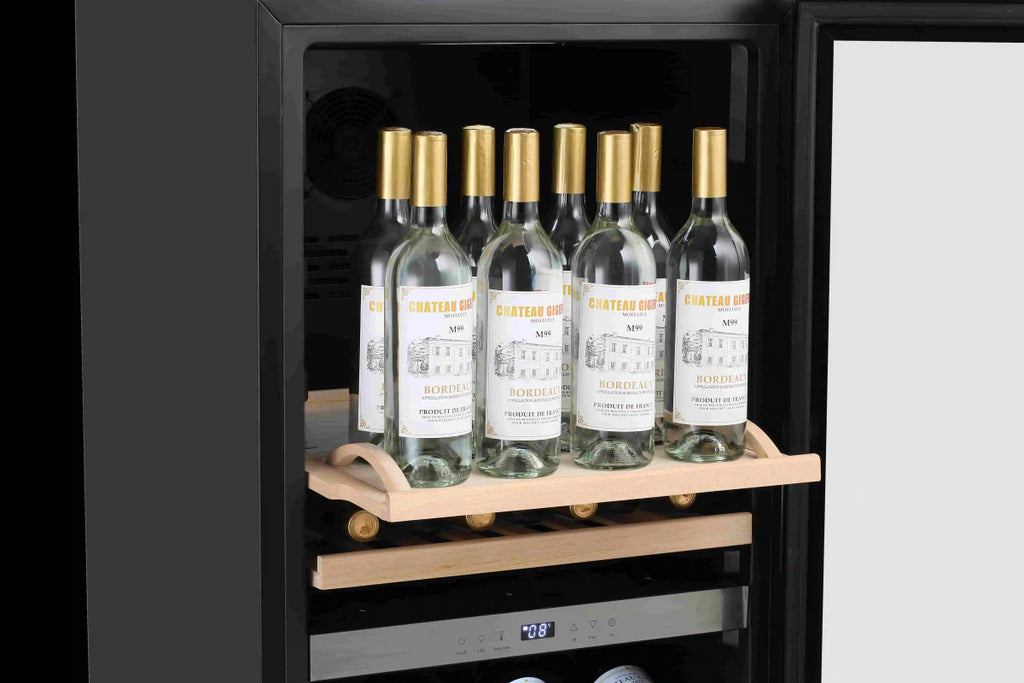 LECAVIST 105 Bottle Wine Cabinet Dual Zone Black LEK1052ZPV - Freestanding - Lecavist